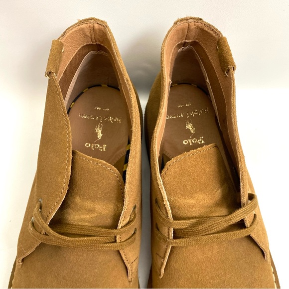 Polo Ralph Lauren Chukka Boots 12 Brown Suede Lace Up Men’s - Picture 7 of 11